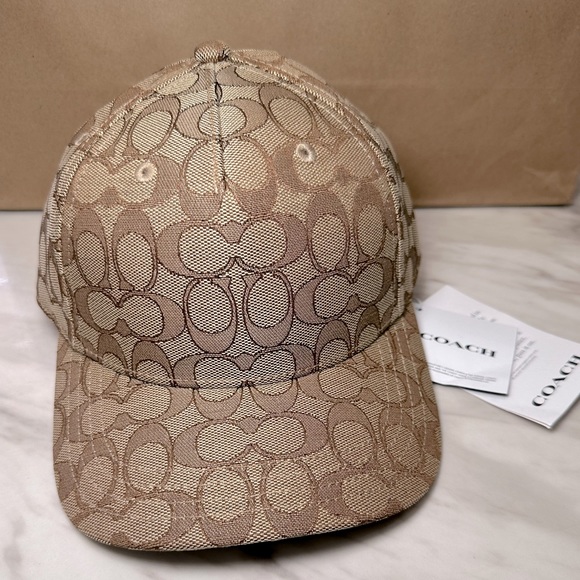COACH Signature Jacquard Baseball Hat - Picture 1 of 5